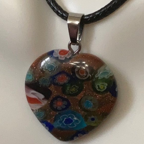 Millefiori Multicolor Flower Glass Beads set - Picture 11 of 13